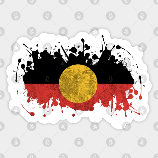 Aboriginal Flag Sticker by CF.LAB.DESIGN